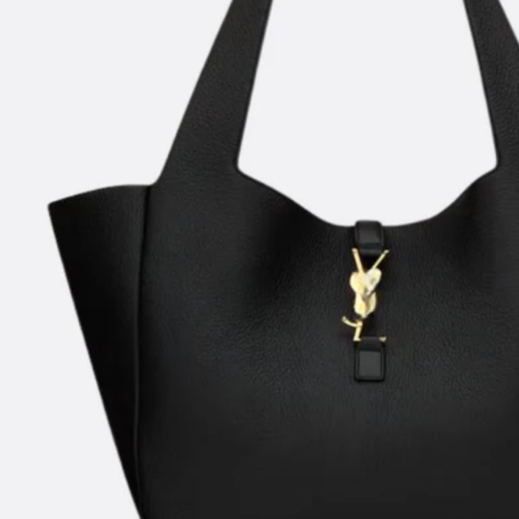 Genarbte Ledertasche